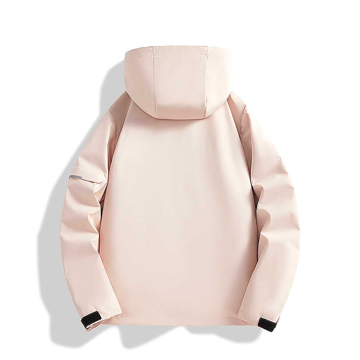 Men Hooded Solid Casual Bomber Jacket