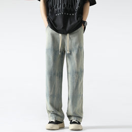 Men Straight Fit Cotton Jeans