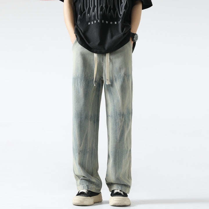 Men Straight Fit Cotton Jeans