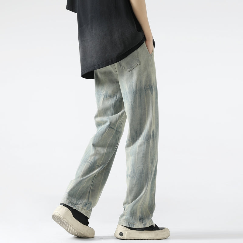 Men Straight Fit Cotton Jeans