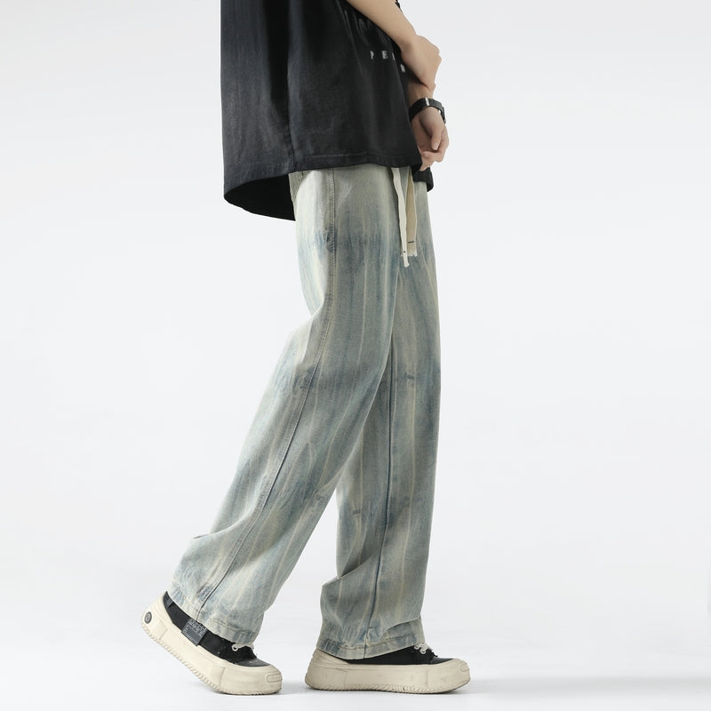 Men Straight Fit Cotton Jeans