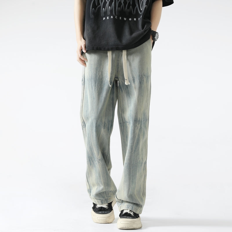 Men Straight Fit Cotton Jeans