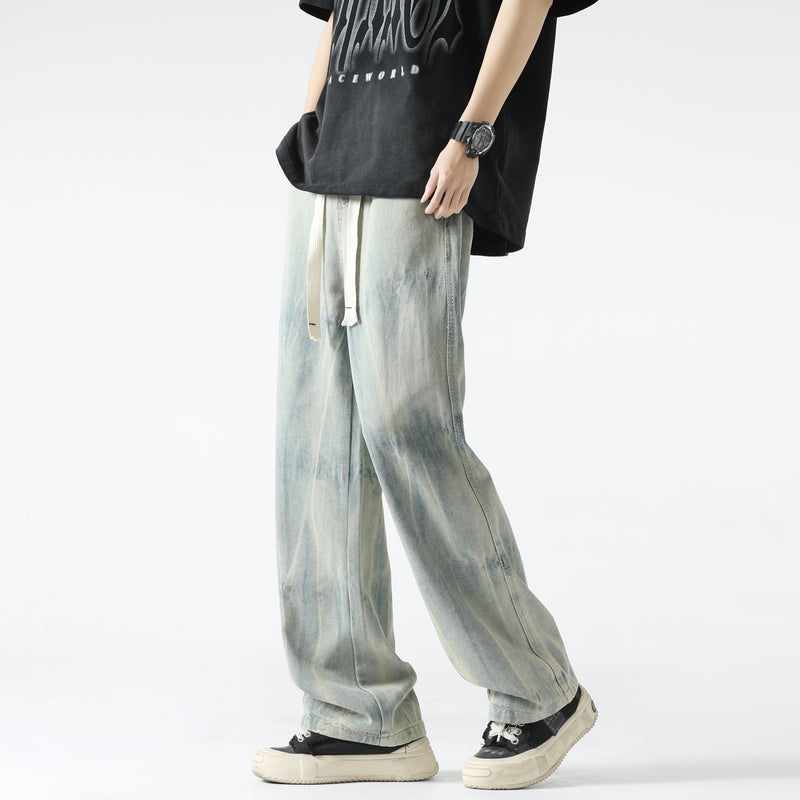 Men Straight Fit Cotton Jeans