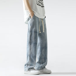 Men Straight Fit Mid-Rise Light Fade Jeans