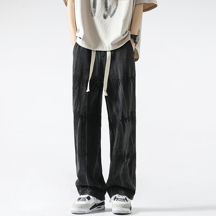 Men Straight Fit Mid-Rise Light Fade Jeans
