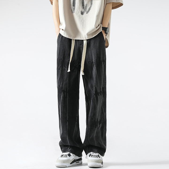 Men Straight Fit Mid-Rise Light Fade Jeans
