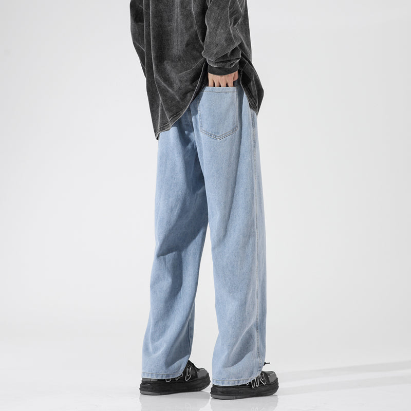 Men Straight Fit Mid-Rise Light Fade Jeans