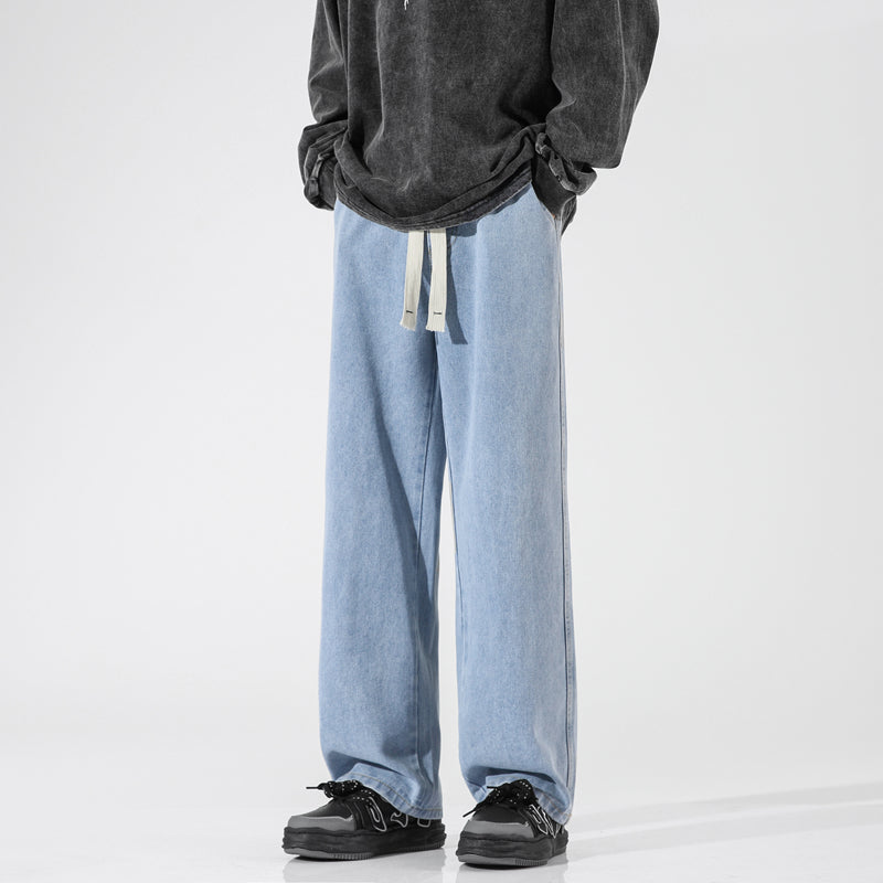 Men Straight Fit Mid-Rise Light Fade Jeans