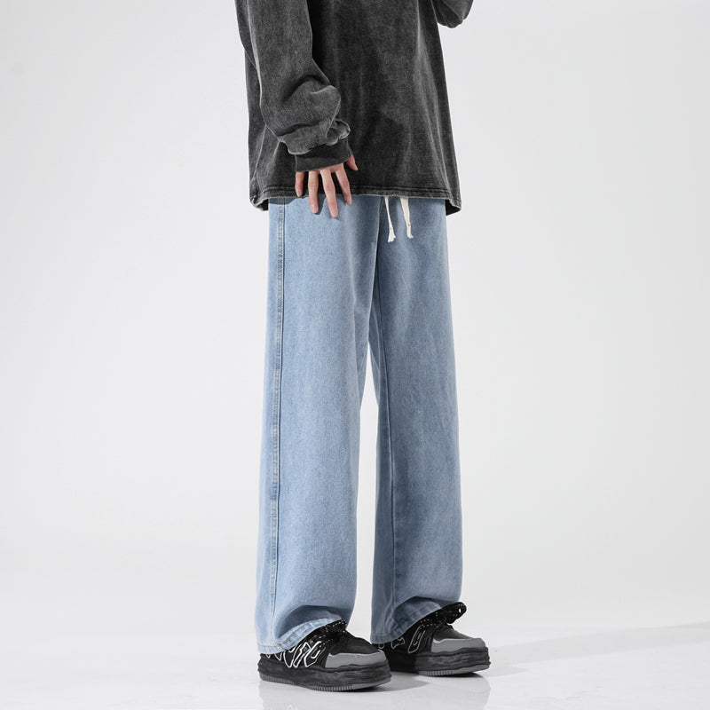 Men Straight Fit Mid-Rise Light Fade Jeans