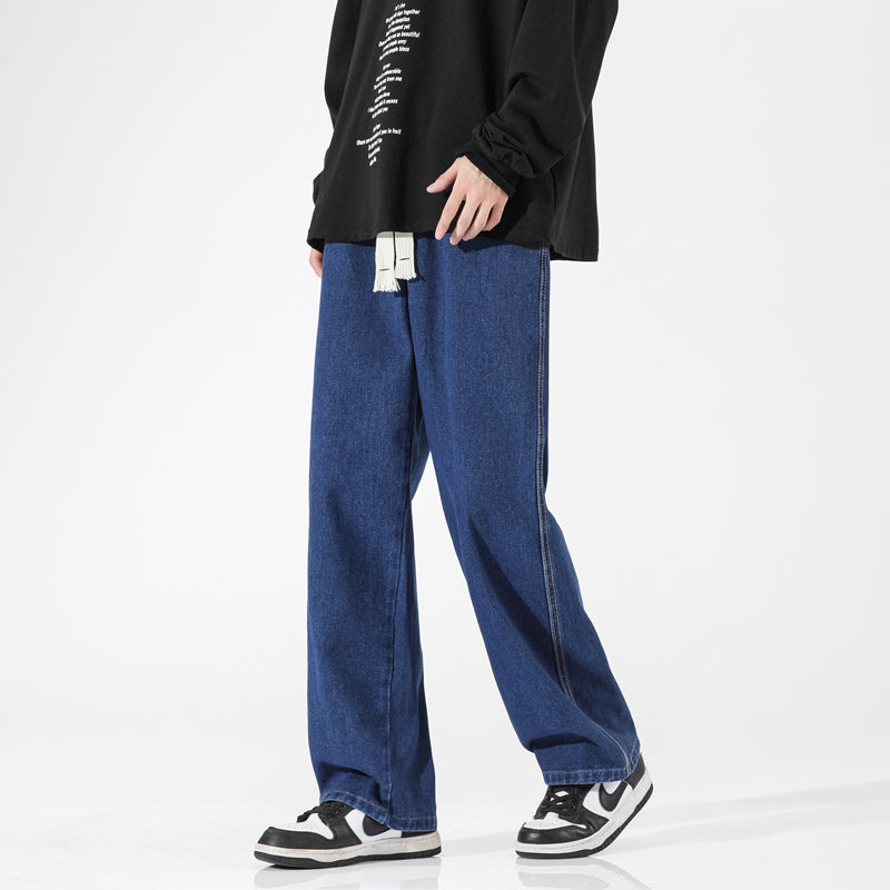 Men Straight Fit Mid-Rise Light Fade Jeans