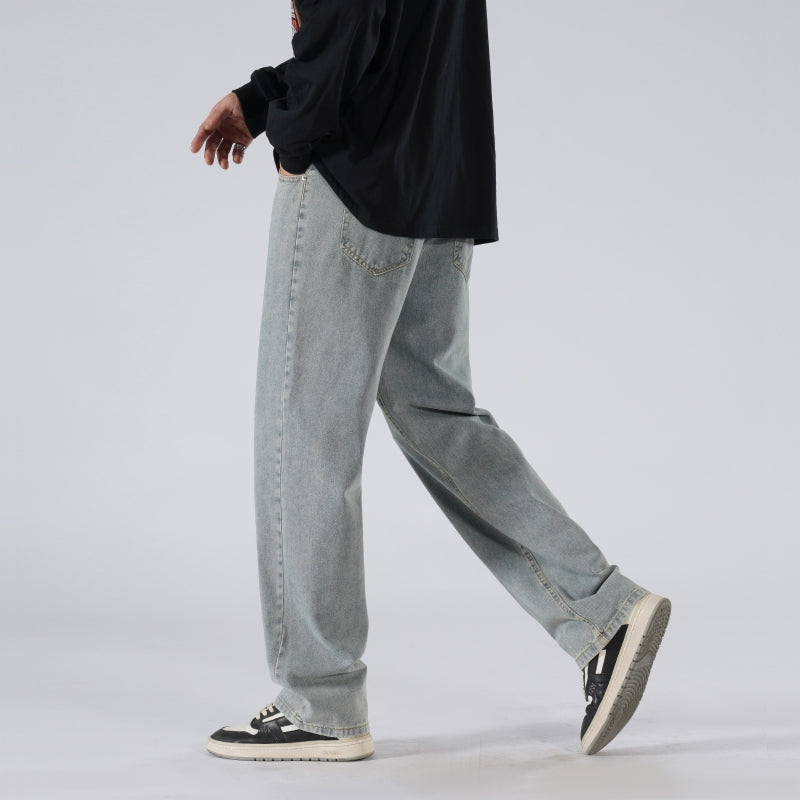 Men Relaxed Fit Cotton Jeans
