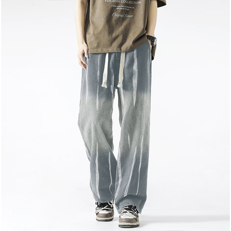 Men Relaxed Fit Mid-Rise Heavy Fade Coloured Jeans