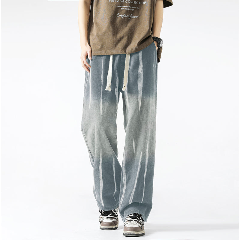 Men Relaxed Fit Mid-Rise Heavy Fade Coloured Jeans