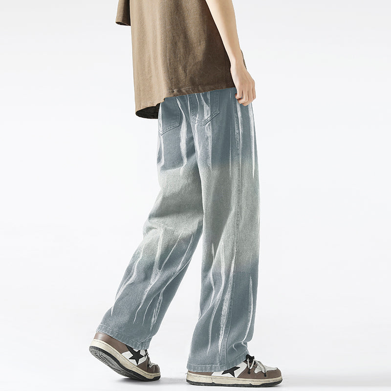 Men Relaxed Fit Mid-Rise Heavy Fade Coloured Jeans