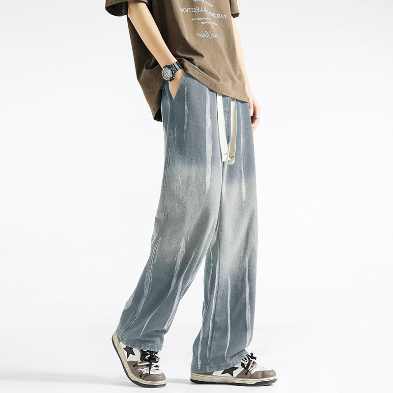 Men Relaxed Fit Mid-Rise Heavy Fade Coloured Jeans