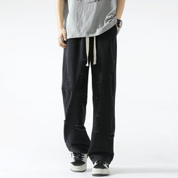 Men Relaxed Fit Mid-Rise Mildly Distressed Light Fade Jeans