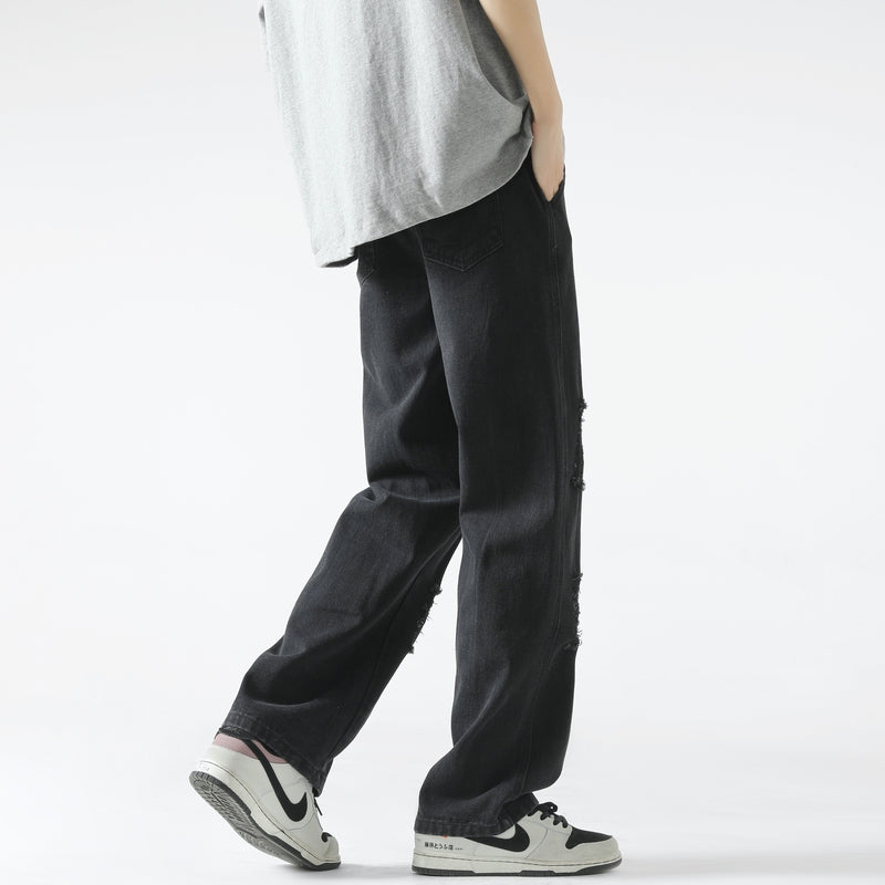 Men Relaxed Fit Mid-Rise Mildly Distressed Light Fade Jeans