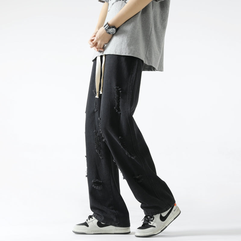 Men Relaxed Fit Mid-Rise Mildly Distressed Light Fade Jeans