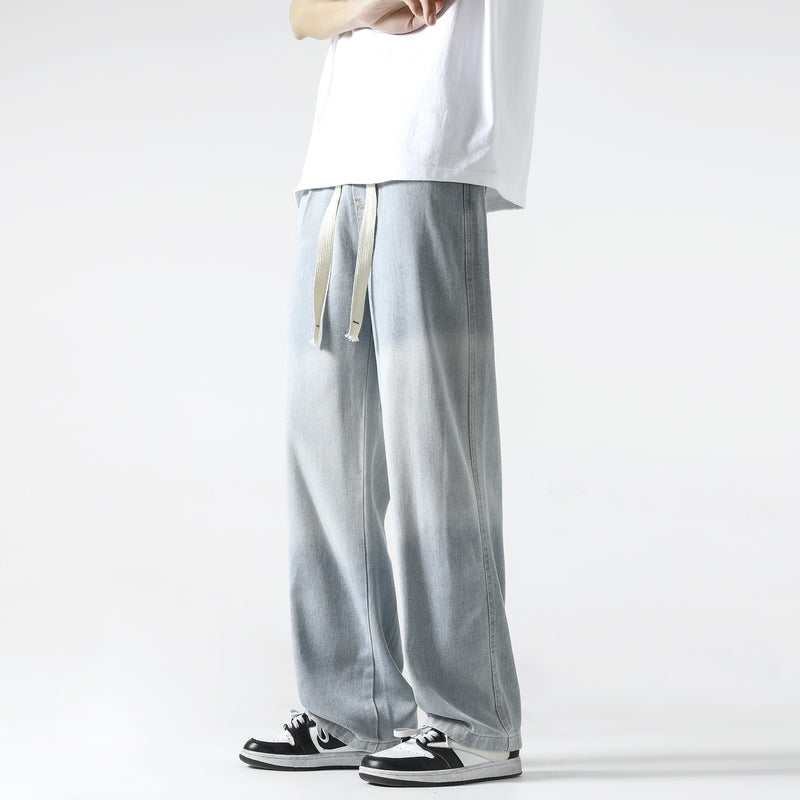 Men Relaxed Fit Mid-Rise Light Fade Non Stretchable Cotton Jeans
