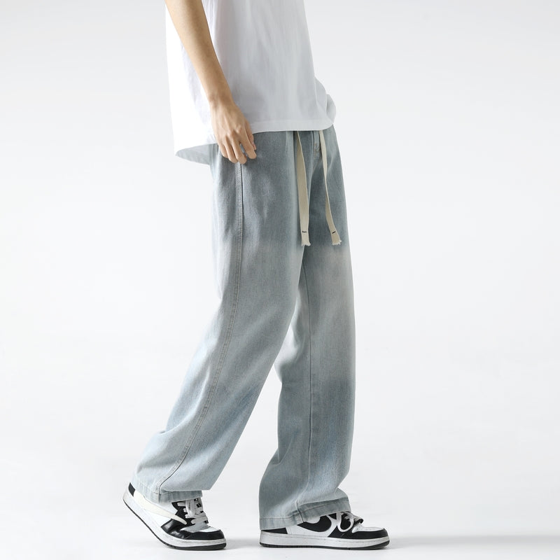 Men Relaxed Fit Mid-Rise Light Fade Non Stretchable Cotton Jeans