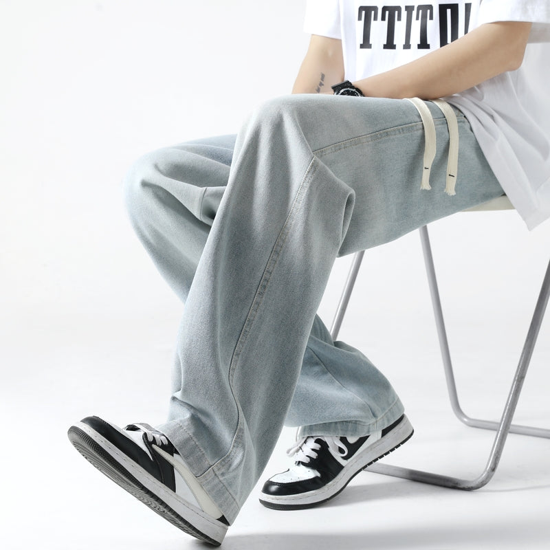 Men Relaxed Fit Mid-Rise Light Fade Non Stretchable Cotton Jeans