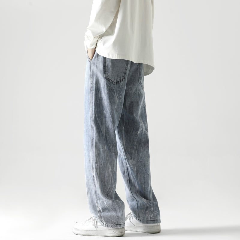 Men Relaxed Fit Mid-Rise Heavy Fade Clean Look  Jeans