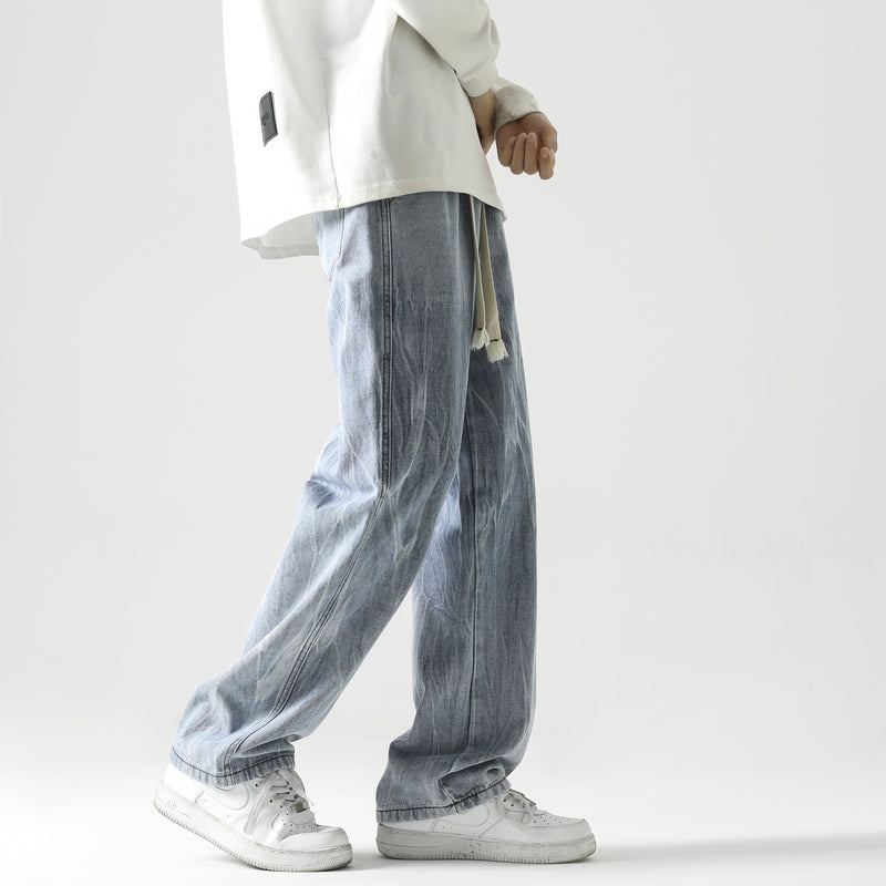 Men Relaxed Fit Mid-Rise Heavy Fade Clean Look  Jeans