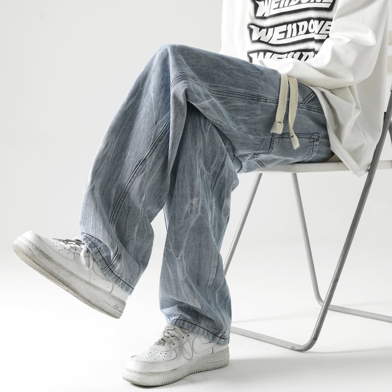 Men Relaxed Fit Mid-Rise Heavy Fade Clean Look  Jeans