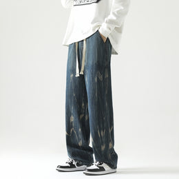 Men Relaxed Fit Mid-Rise Heavy Fade Jeans