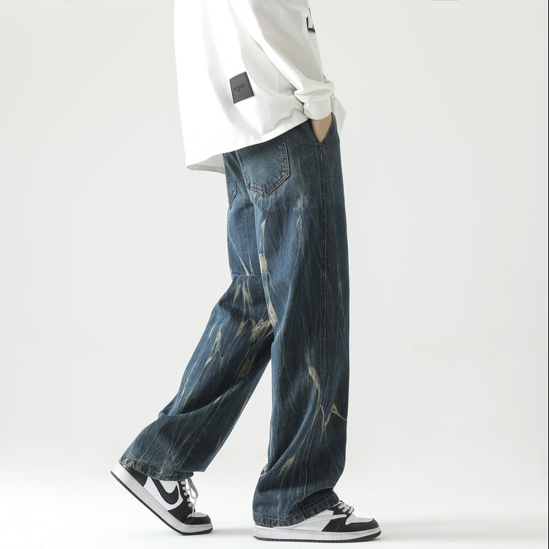 Men Relaxed Fit Mid-Rise Heavy Fade Jeans