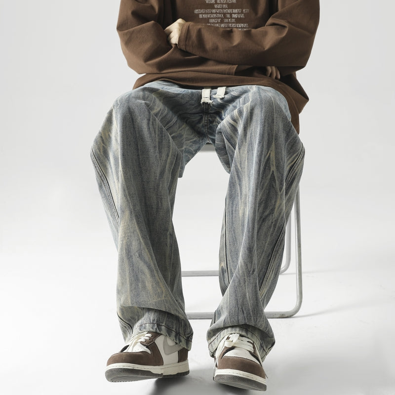 Men Relaxed Fit Cotton Jeans