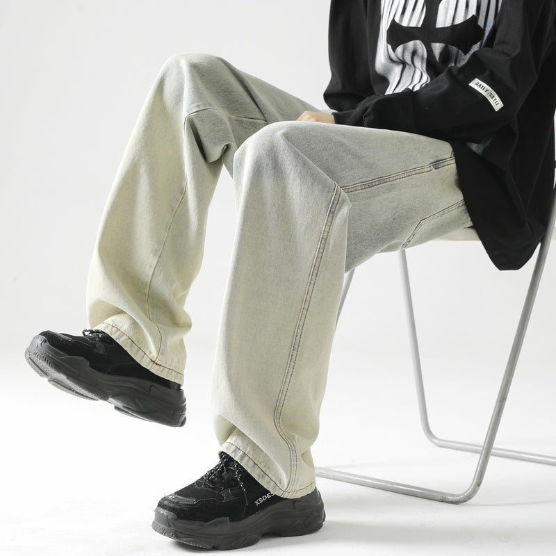 Men Relaxed Fit Mid-Rise Light Fade Jeans