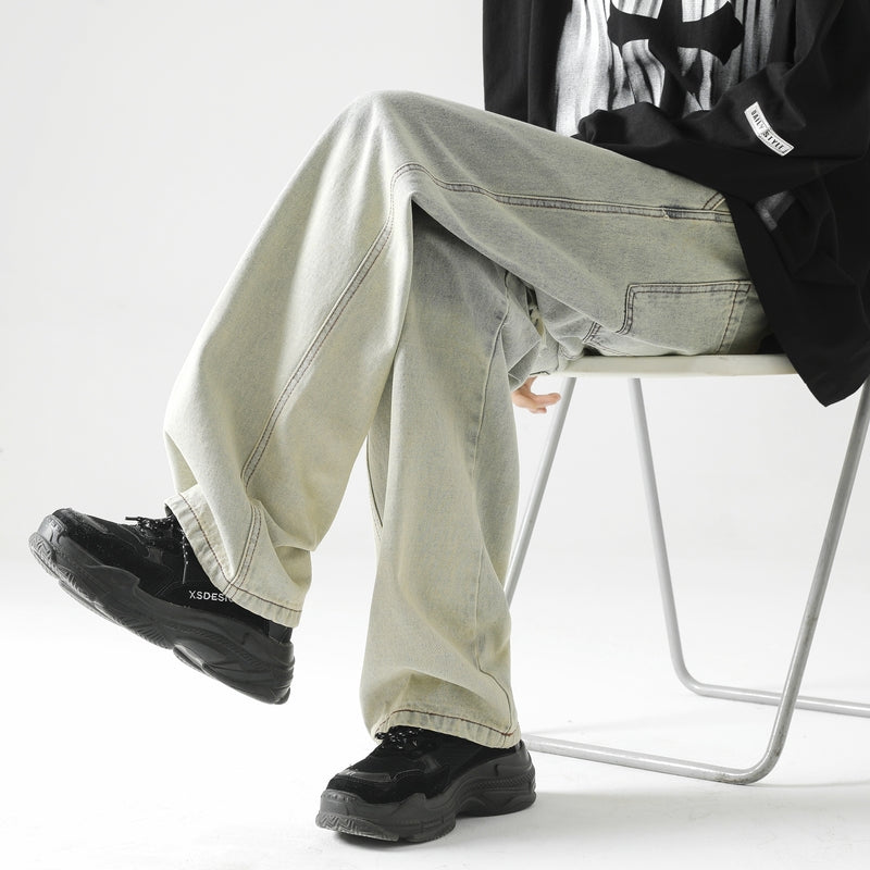 Men Relaxed Fit Mid-Rise Light Fade Jeans