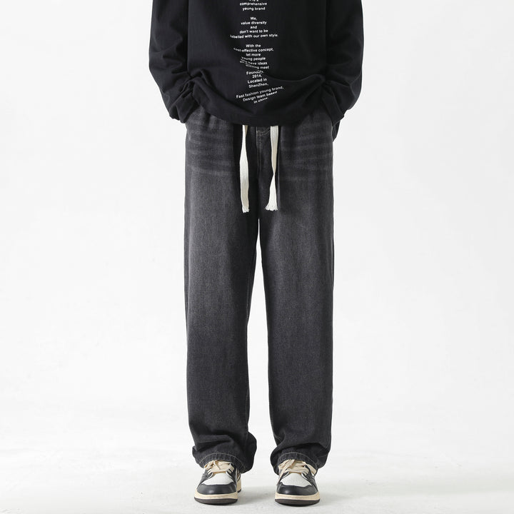 Men Straight Fit Mid-Rise Light Fade Jeans