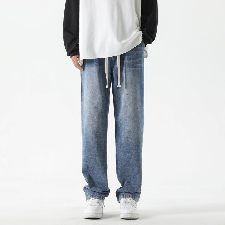 Men Straight Fit Mid-Rise Light Fade Jeans