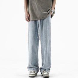 Men Solid Relaxed Fit Mid-Rise Light Fade Jeans