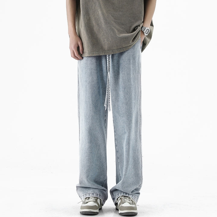 Men Solid Relaxed Fit Mid-Rise Light Fade Jeans