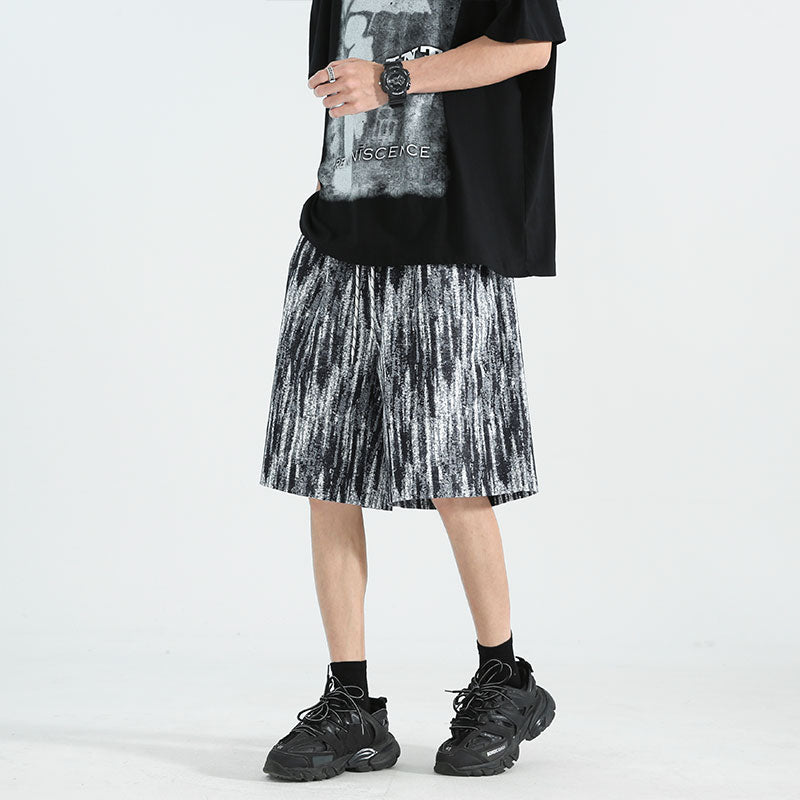 Men Printed Low-Rise Shorts