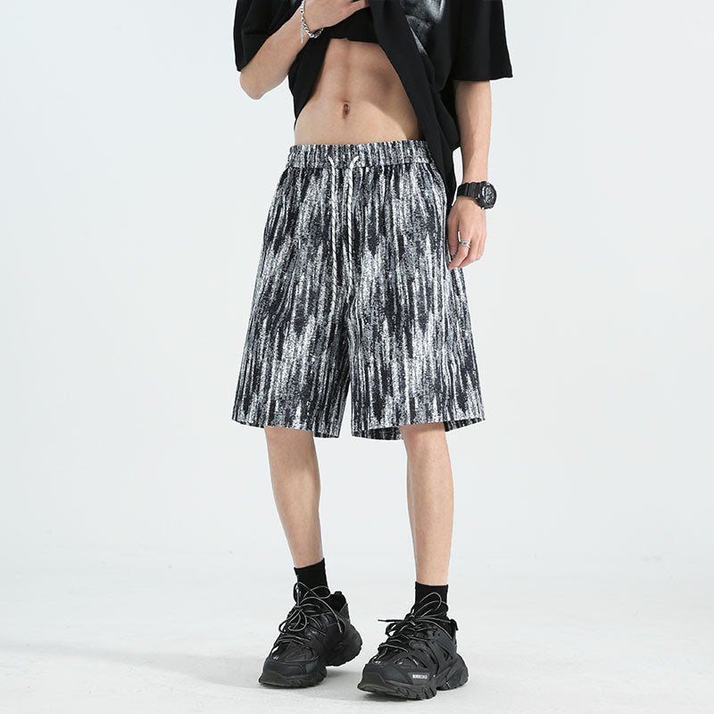 Men Printed Low-Rise Shorts