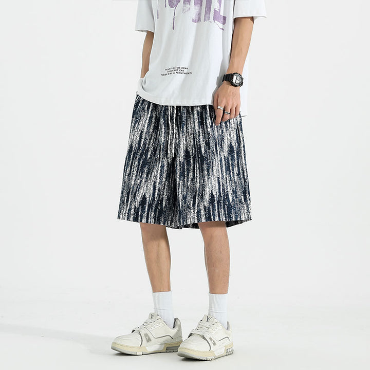 Men Printed Low-Rise Shorts