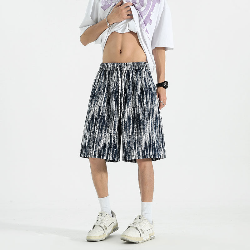 Men Printed Low-Rise Shorts