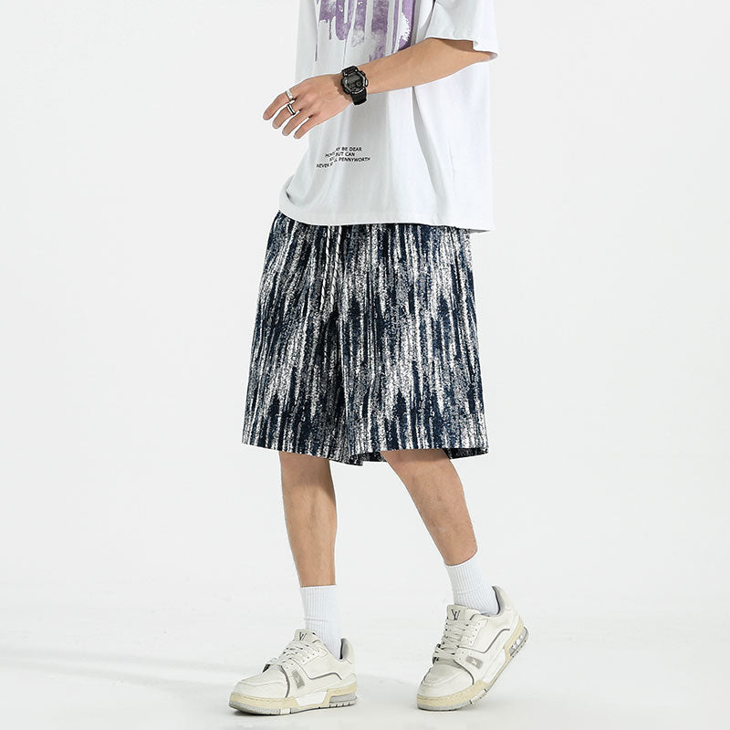 Men Printed Low-Rise Shorts