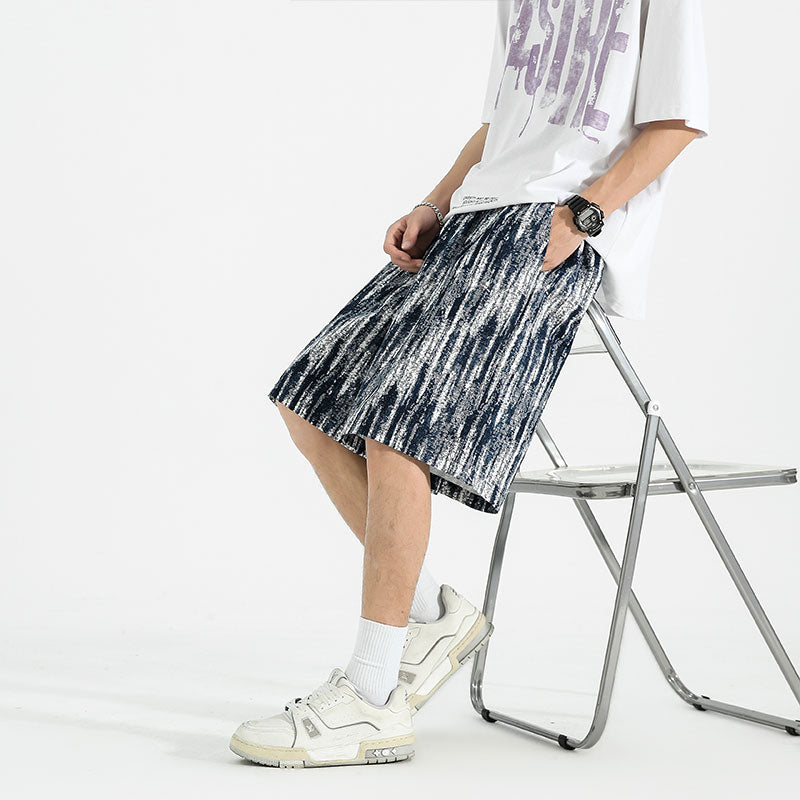 Men Printed Low-Rise Shorts