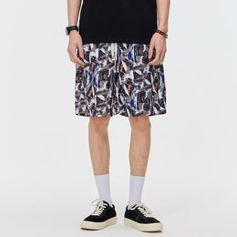 Men Printed Low-Rise Shorts