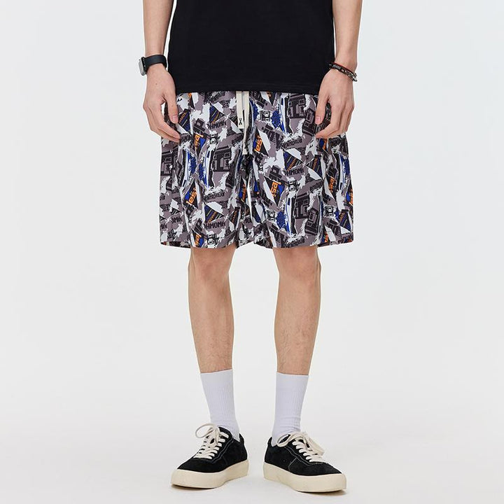 Men Printed Low-Rise Shorts