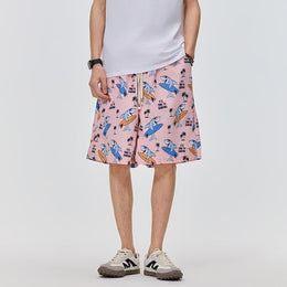 Men Graphic Printed Rapid-Dry Low-Rise Shorts