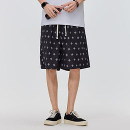 Men Printed Low-Rise Shorts