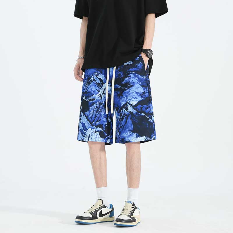 Men Printed Regular Fit Low-Rise Shorts