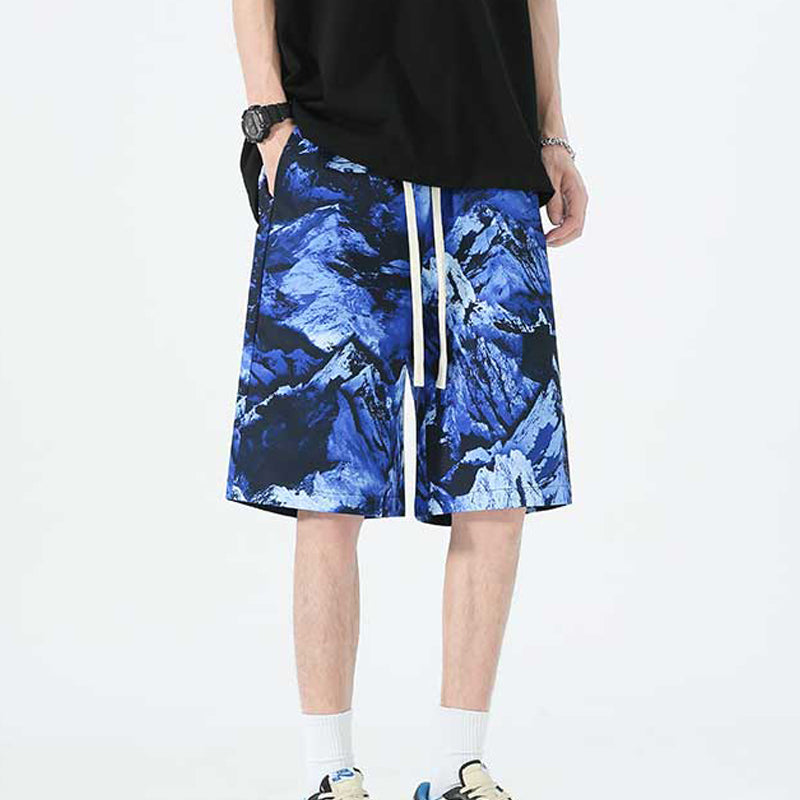 Men Printed Regular Fit Low-Rise Shorts