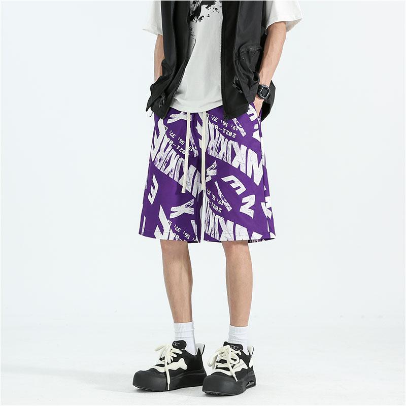 Men Typography Printed Low-Rise Shorts